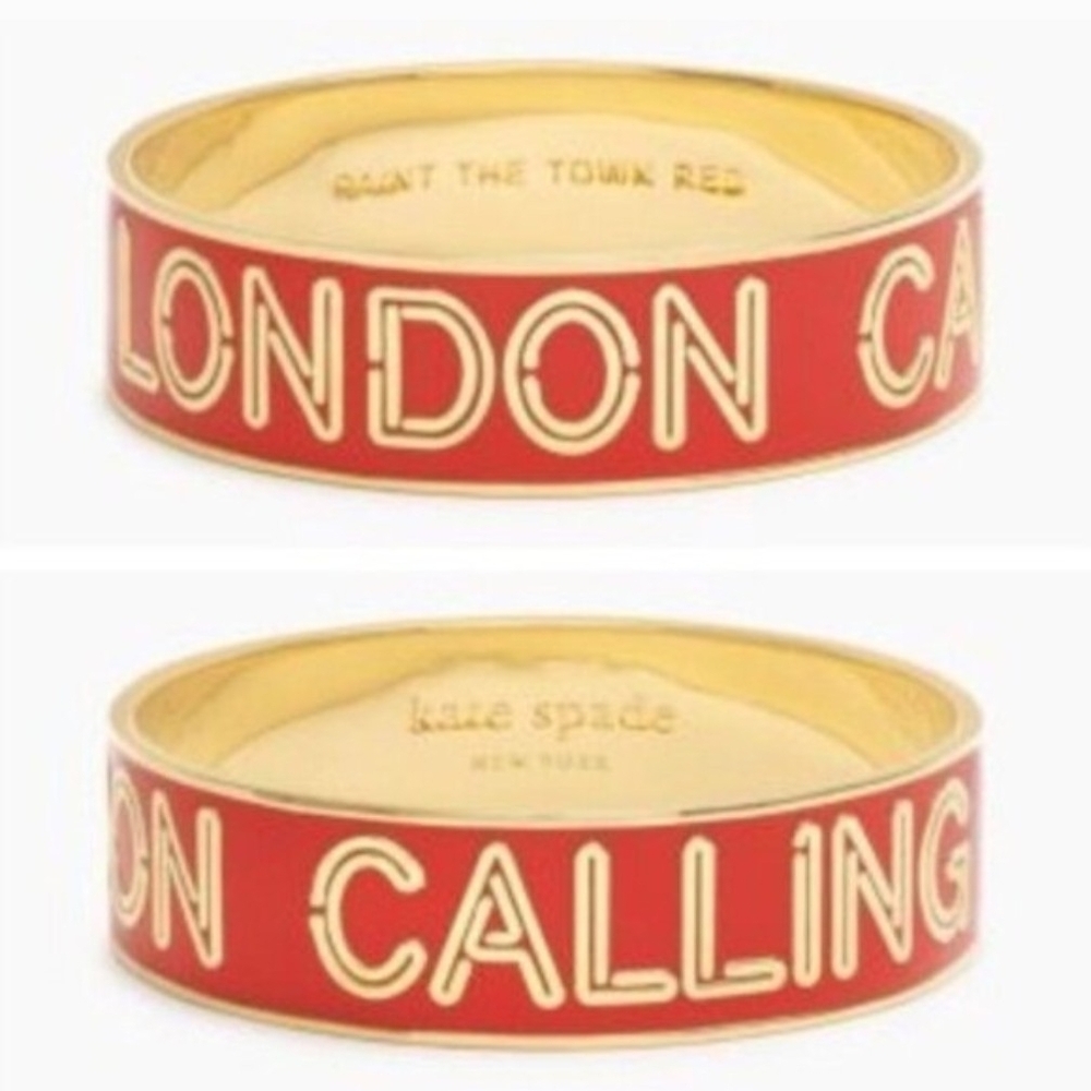 RARE!!  EUC Kate Spade Red London Calling Bangle